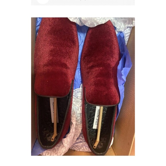 Steve Madden Loafers Men's Size 7.5 Wine Slip On Dress Shoes - Picture 5 of 8